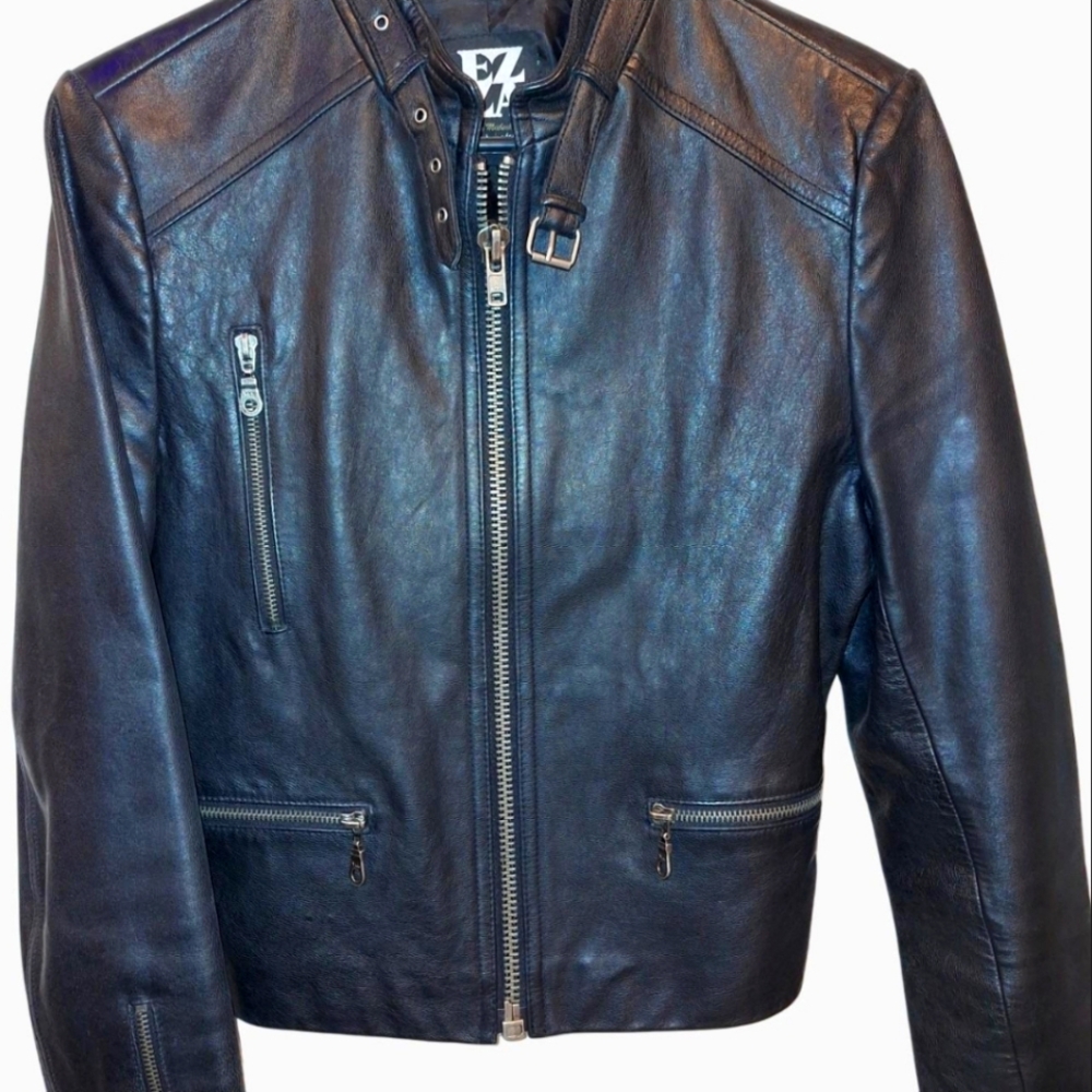 Nordstrom Unisex Black Leather Jacket